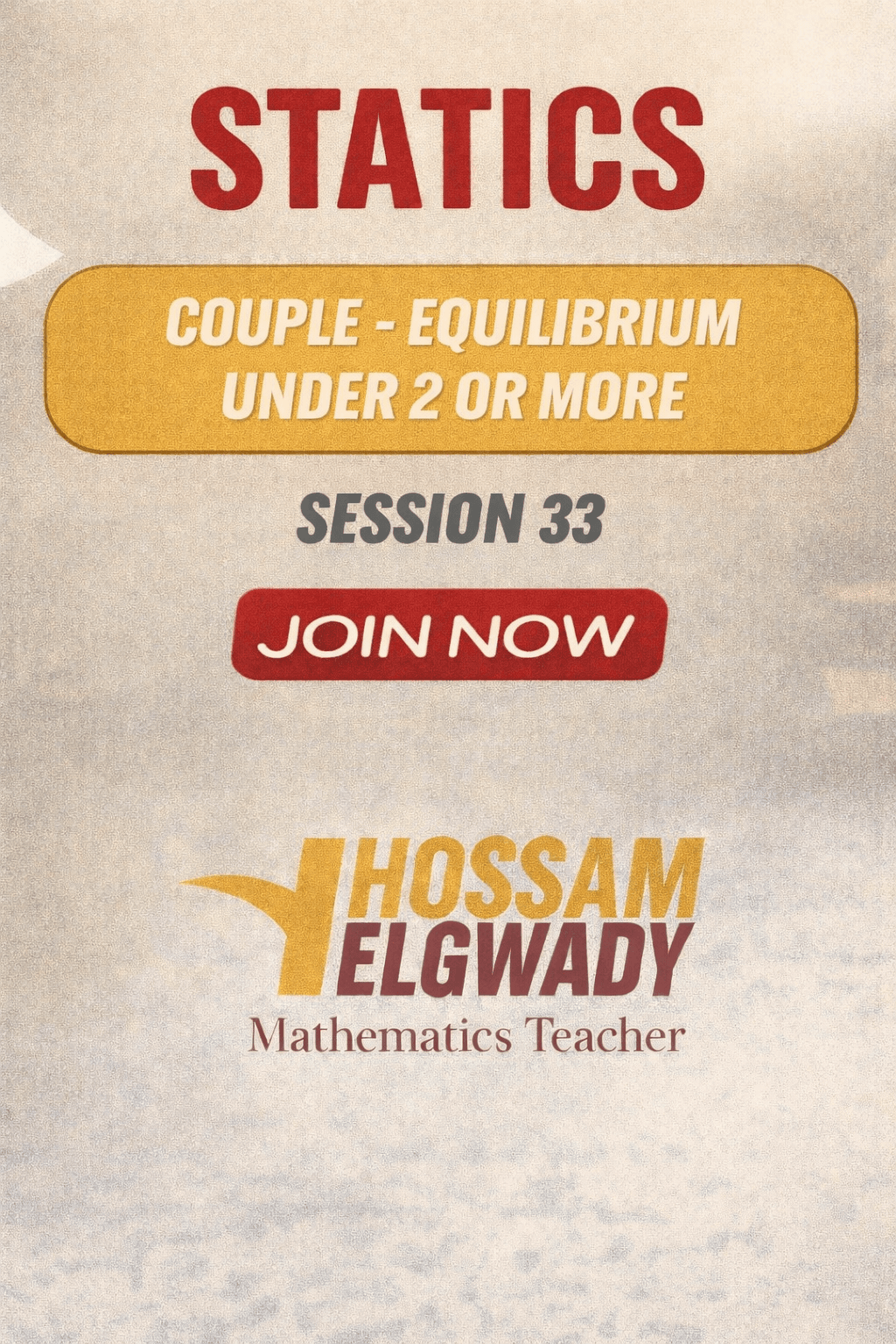 Equilibrium under 2 or more couples