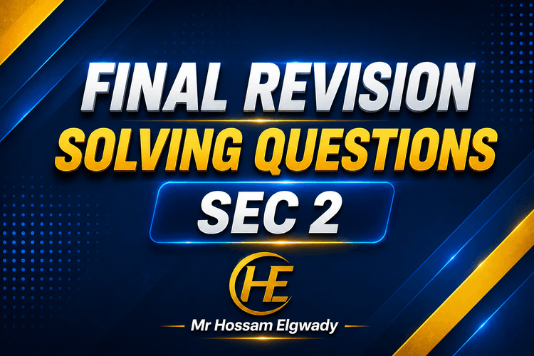 Final Revision – Solving Questions