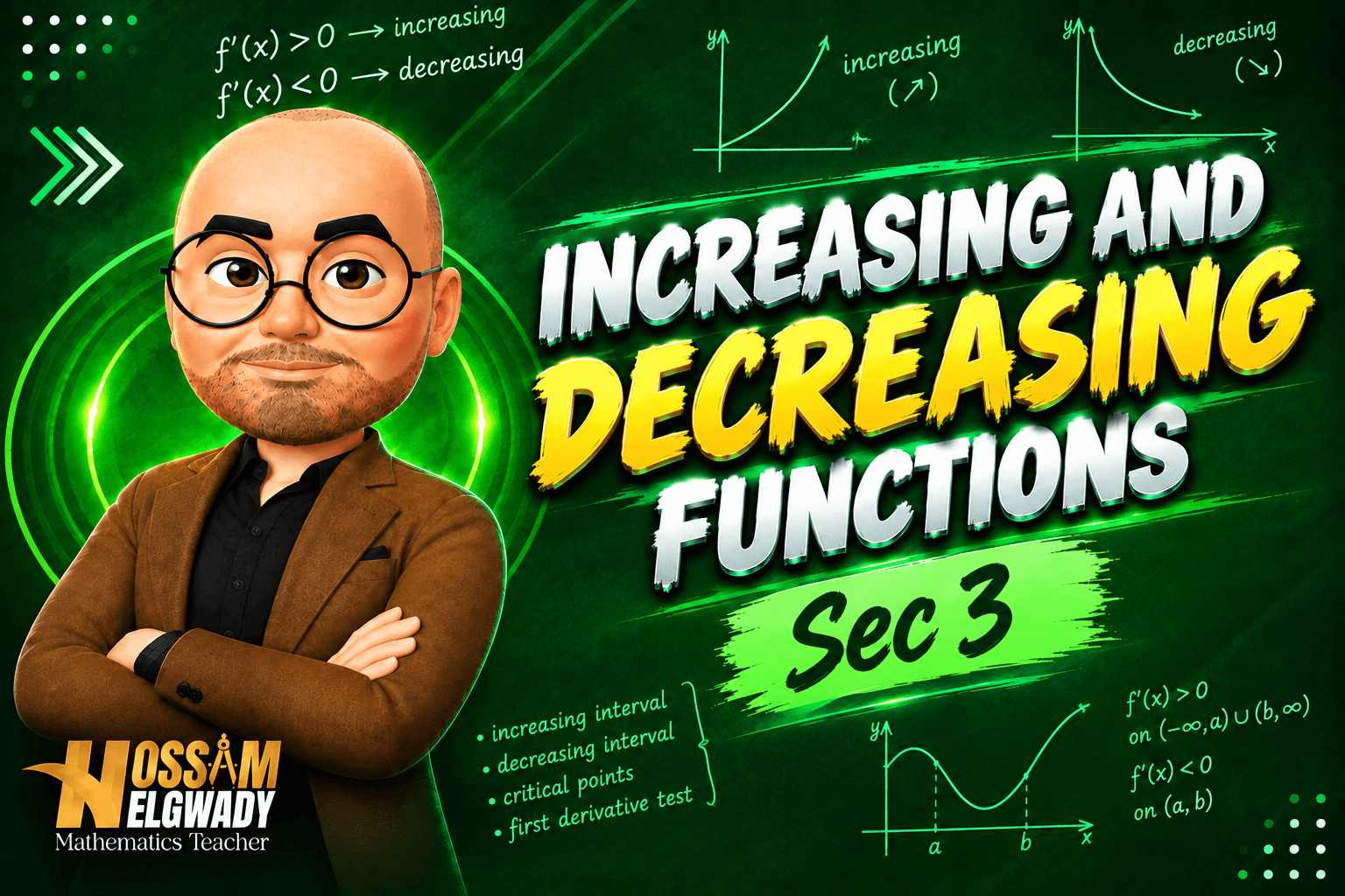 Increasing and Decreasing Functions
